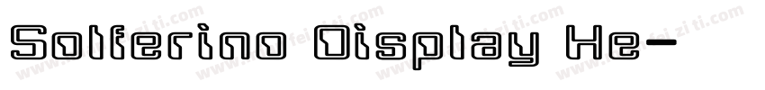 Solferino Display He字体转换